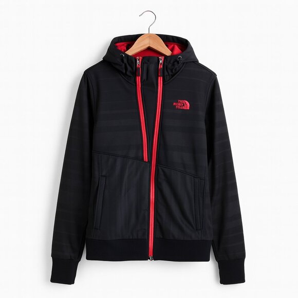 NORTH FACE | Black Hooded Dual-Zipper Jacket – Women’s Large - Picture 2 of 7